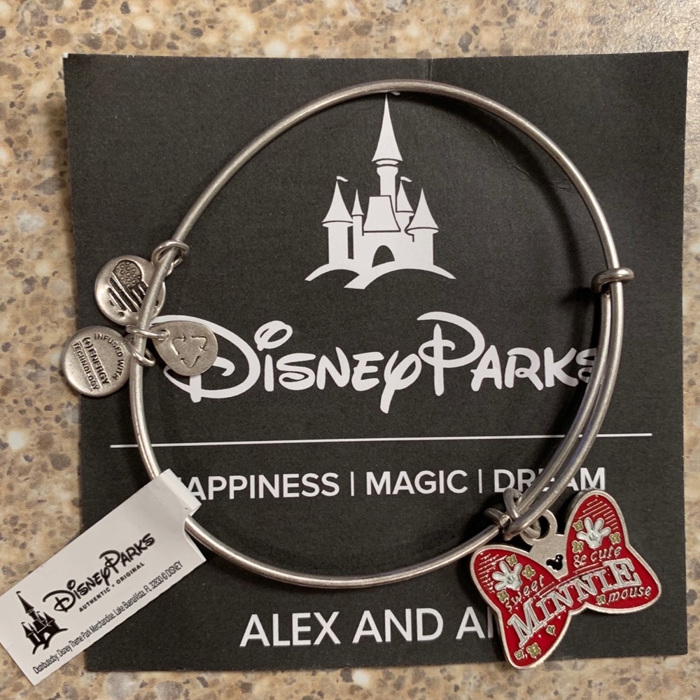 Alex And Ani Minnie Bow Bracelet Disney Parka Excl